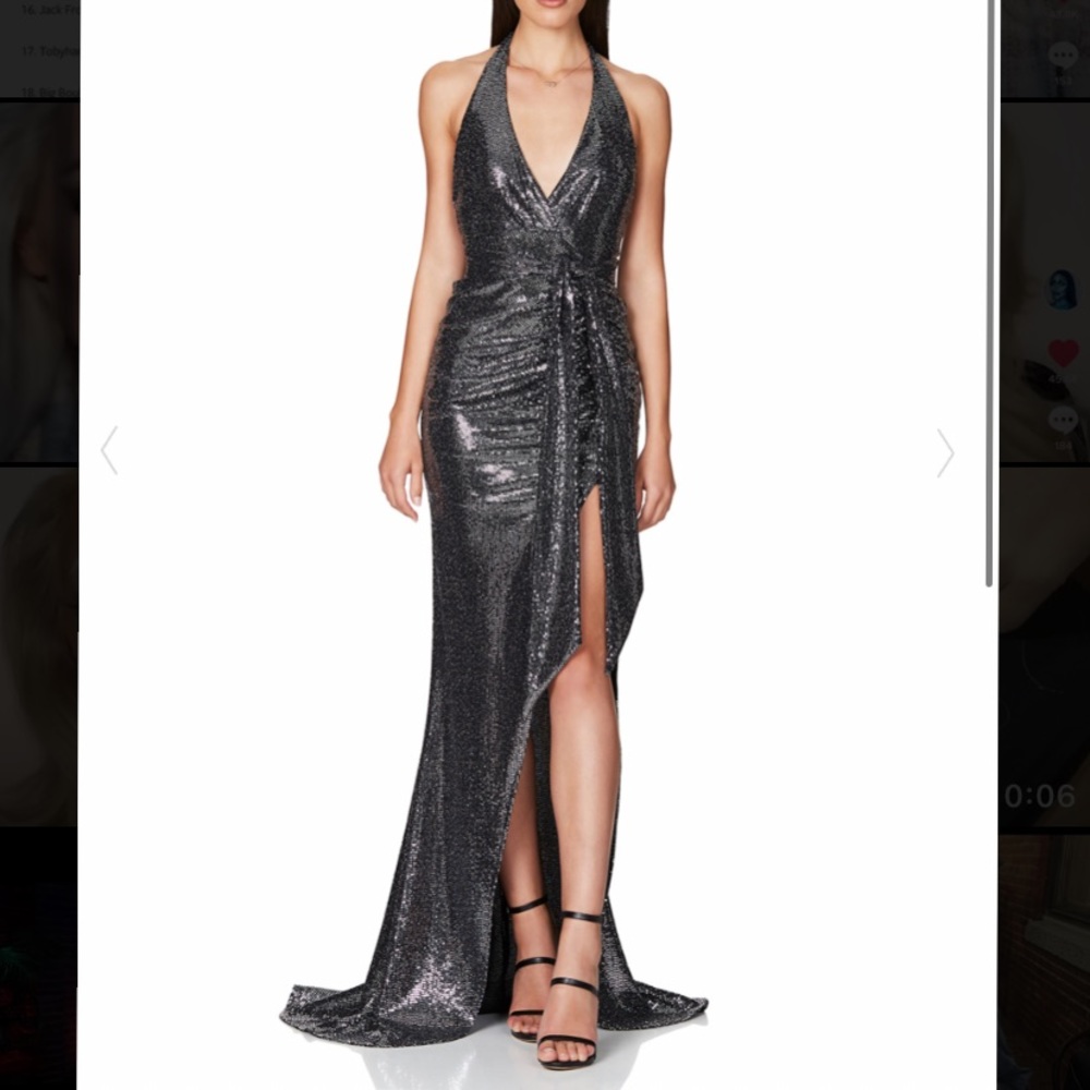 Gunmetal Bellagio Gown by Nookie